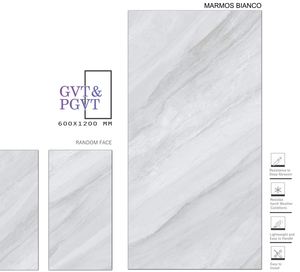 Marmos Bianco กระเบื้องพอร์ซเลนขัดเงา9มม. ขนาด600x1200มม./24X48ทันสมัยดีไซน์คลาสสิกกระเบื้องไฟร์บริคพรีเมียมได้รับการรับรอง-CE - Product Image 1