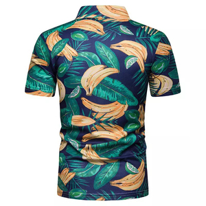Men's Polo <b>T</b>-<b>Shirt</b> Rib <b>Collar</b> Loose Short Sleeves Color Combination Polo Golf <b>Shirts</b> with Custom Logo - Product Image 4
