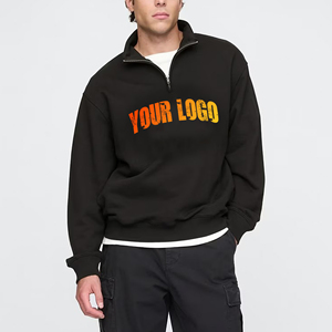 Sudadera con Capucha Negra para Hombre, Corte Holgado, 100% Algodón, Felpa Francesa, Logotipo Estampado en la Parte Delantera, Estilo Casual para Otoño - Product Image 4