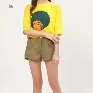 เสื้อครอปพิมพ์ลายตามสั่งสำหรับผู้หญิง สวมใส่ได้ทุกวันในช่วงฤดูร้อน คุณภาพพรีเมียม แขนสั้น เสื้อยืดครอปพิมพ์ลาย - Product Image 4
