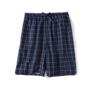 Pantalones Cortos Bermuda de Algodón a Rayas para Hombre, Cintura Media, con Cordón, Casuales, Transpirables, de Tela Tejida - Product Image 2