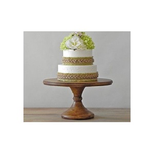 Support à dessert en bois naturel pour gâteaux de mariage, gâteaux d'anniversaire et décorations de pâtisserie - Product Image 5