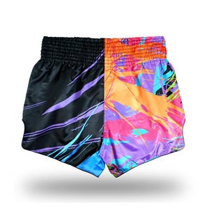 Pantalones Cortos Personalizados para Boxeo Muay Thai, Transpirables, de Satén, para Luchadores, Fabricante OEM con Personalización de Logotipo y Etiqueta - Product Image 2