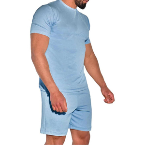 Nouvel ensemble d'été pour homme de haute qualité, personnalisé OEM, style moderne décontracté, deux pièces, 100% coton tricoté, séchage rapide, imprimé numériquement - Product Image 3