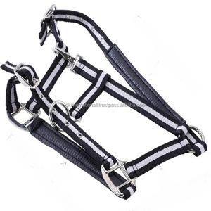 Correa de nailon Premium, cabestro de nailon duradero de dos tonos con forro negro cosido y accesorios de níquel ajustables sólidos - Product Image 2