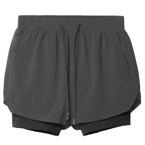 <b>Men's</b> Casual Eco-Friendly 2-in-1 Fitness <b>Shorts</b> Quick-Drying Beige for Workout Leisure Sport Running Gym Training 6 Color - Product Image 3