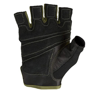 Guantes de Gimnasio de Medio Dedo de Cuero con Cierre de Gancho y Bucle, Protección de Palma, Transpirables, Correa de Muñeca Ajustable, Acolchado de Gel para Levantamiento de Pesas - Product Image 5