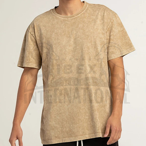 เสื้อยืดผู้ชายสไตล์ลำลอง ผ้าฝ้าย 100% ทรงปกติ ล้างสีแบบแอซิดวอช พร้อมคุณสมบัติป้องกันรอยยับและระบายอากาศได้ดี - Product Image 6