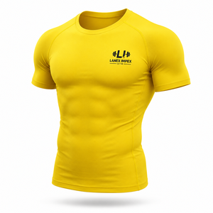 <b>Men</b> <b>Compression</b> T-<b>Shirt</b> Quick Dry Athletic Gym <b>Shirt</b> | Muscle Fit Workout Training Tee | Stretch Running Fitness Sportswear Tee - Product Image 2