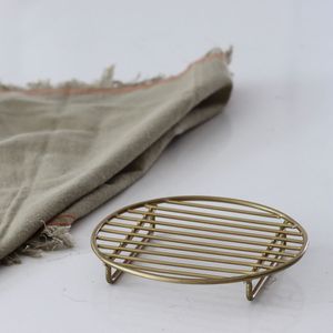 Luxury Bathroom Metal <b>Soap</b> Dish <b>Holder</b> For Sink Counter With Durable Rustproof Finish And Drain Tray - Product Image 1