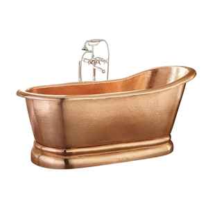 Bañera de Metal Ovalada de Lujo, Hecha a Mano, Diseño Clásico, Acabado en Cobre, Bañera de Diseño Europeo para el Hogar - Product Image 4