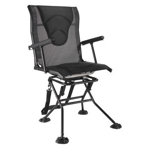 Sedia da Caccia Girevole a 360 Gradi Silenziosa e Pieghevole, con Telaio in Acciaio Resistente, Sgabello da Terra, Sedile con Braccioli, Sedile Portatile per Cuccetta, Confezione Box - Product Image 2