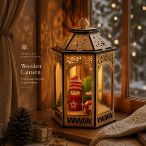 Handcrafted Wooden Hexagon <b>Table</b> Lantern | Premium Decorative Candle Holder for Home Garden Balcony Patio Wedding and Festival - Product Image 2
