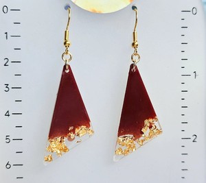 Boucles d'oreilles élégantes en résine acrylique, artisanat en pierres semi-précieuses - Product Image 4