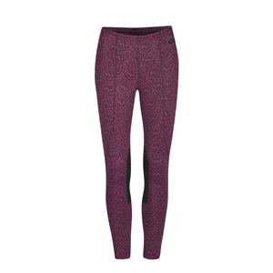 Women's Elastic Waist High Knitted Spandex/Polyester 220g Riding Leggings Full Length Breathable Color Blocked <b>Knee</b> Grip Wear - Product Image 4