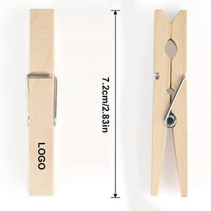 Pinzas de Madera para Ropa, Pinzas de Madera Natural para Lavandería, Pinzas para Secar Ropa, Pinzas Tipo Gancho para Ropa, Uso en Cocina y Hogar - Product Image 4