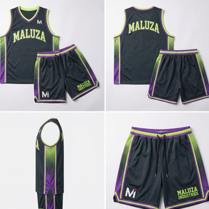 Maillot et short de basket-ball haute performance, respirants, équipement sportif pour entraînement d'équipe, MALUZA INDUSTRIES - Product Image 6