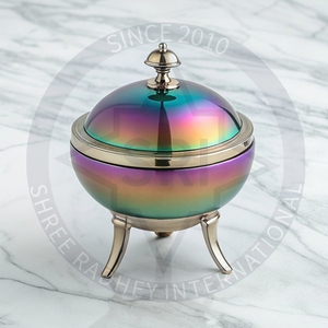Premium Luxury SHREE RADHEY INTERNATIONAL Indian Aromatherapy Eco-friendly Stainless Steel Bakhoor Burner <b>Diffuser</b> 100% Natural - Product Image 3
