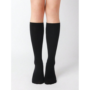 Black Sheer Knee High Socks With Wide Elastic Band - Product Image 3