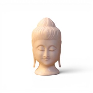 Estatua de Buda de Mármol Hecha a Mano |   Escultura Decorativa de Cabeza de Meditante para Decoración del Hogar y la Oficina - Product Image 1