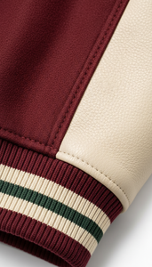 Blouson universitaire à capuche d'hiver avec broderies universitaires, logo avant, unisexe, coupe oversize, style américain, streetwear viral - Product Image 4