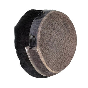 Taz Hair BD Peluca de Cabello Humano con Encaje Frontal para Hombres, Cabello Remy Indio, Ondas de Agua, con Parches Centrales - Product Image 1