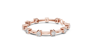 9K <b>Gold</b> Diamond Bracelet Round Cut 5.10mm 10 Stones Luxury Sparkle Elegant Wedding Party Fine Jewelry Gift Women - Product Image 2