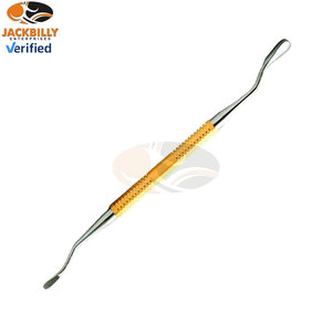 Râpe à os dentaire double extrémité avec manche doré et lame aiguisée – Instrument orthodontique manuel pour grossistes – Râpe à os chirurgicale - Product Image 4