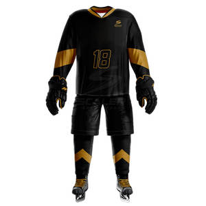 Uniforme de hockey sur glace de qualité supérieure, doté d'un matériau respirant, d'un design durable et unique, à vendre - Product Image 4