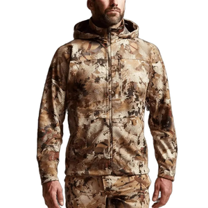 Sweat à capuche de chasse léger personnalisé pour homme, imprimé camouflage numérique, respirant, 100 % polyester, haute résistance à l'usure - Product Image 3