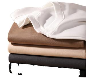 เสื้อสเวตเตอร์คอตตอนแท้ทรงหลวมคอกลมทรงหลวมดีไซน์โลโก้งานปักตามสั่ง OEM - Product Image 1