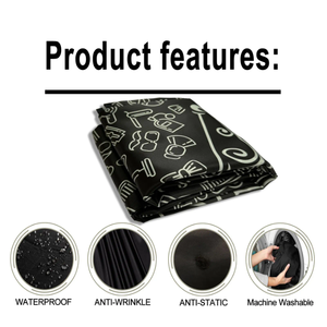 Capa de Peluquería Duradera para Salón, Delantal Moderno Estampado, Cuello Ajustable, Nailon Impermeable de Alta Calidad, Cómodo para el Cabello - Product Image 1