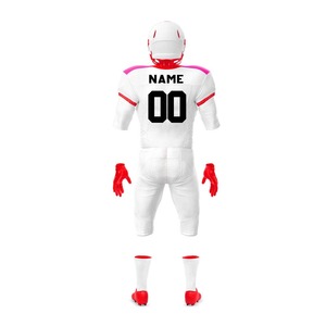 Uniforme de Fútbol Americano de Alta Calidad, Personalizado, Bicolor, 100% Poliéster, Tallas Grandes, Estilo Profesional, Manga Corta para Adultos - Product Image 2