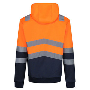 Hi Vis Polyester Reflective Safety Pullover Hoodies Sweatshirts Workwear High Visibility Construction Worker Hoodie - Product Image 6