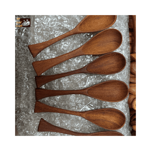 Cuillères en bois jetables écologiques en gros, logo personnalisé, mini-cuillères à dessert et à glace, ensemble de vaisselle biodégradable - Product Image 1