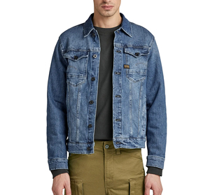 Veste en jean western pour homme – Veste en jean robuste bleu marine pour homme avec un design inspiré du cowboy pour une mode décontractée en plein air - Product Image 5