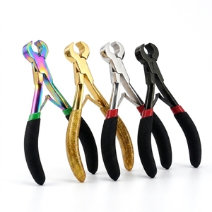 Top Rated Keratin I-Tip Bond Cutting Micro Bead I-Tip Hair Extension Pliers Stainless Steel Spring Mechanism Sharp Teeth - Product Image 2