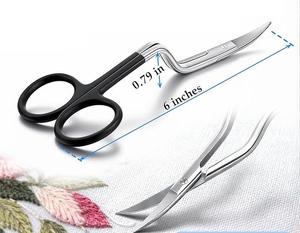 Tijeras de Sastre Aprobadas por ISO, Tijeras de Bordado con Hoja de Acero Inoxidable para Cortar Tela - Product Image 3