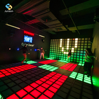 Piste de danse LED RGB - Grille interactive lumineuse dynamique pour jeux actifs