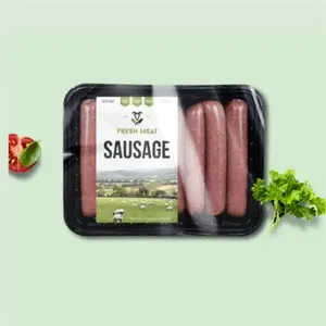Custom UV Resistant Food Box Container Labels Waterproof Premium Vinyl Stickers for Hamburger Meat Bakery Takeaway Packaging - Product Image 1