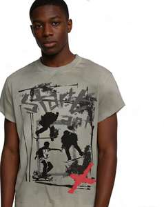 เสื้อยืดผู้ชายแฟชั่นทรงหลวม ผ้าคอตตอนถัก 100% ล้างสีแล้ว พิมพ์ลายดิจิตอลโลโก้ตามสั่ง สไตล์ลำลองแนวสตรีท แขนสั้น - Product Image 4