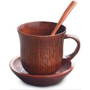 Best Price Acacia Wood Wooden Cup Coffee Tea cup Mug Eco-Friendly Handmade Natural <b>Drinkware</b> Factory Wholesale - Product Image 1
