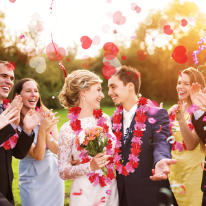 20 Confezioni Ghirlanda Hawaiana per Danza Hula, Fiori Artificiali in Tessuto, Fascia per il Collo per Matrimoni, Feste Luau, San Valentino - Product Image 1