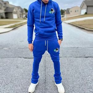 Econex Sports 2025 Survêtement pour homme avec logo personnalisé pour sweat à capuche avec impression bouffante Ensemble pantalon de survêtement Streetwear Jogger et sweat à capuche - Product Image 3