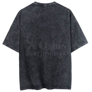 เสื้อยืดลายฟอกสีดีไซน์ใหม่ปี 2026 คุณภาพดีที่สุด สีตามสั่ง ทรงโอเวอร์ไซส์ เสื้อยืดลายฟอกสีสำหรับผู้ชาย - Product Image 2
