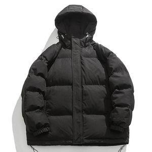 Fully Customized Men's Waterproof Canvas Puffer <b>Jackets</b> Polyester Wadding Filled Winter DDP Shipping - Product Image 1