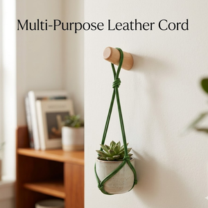 Natural Green Leather Cord 2mm | Premium Durable Flexible Strong <b>String</b> for Jewelry Making, <b>Bracelets</b>, Necklaces & DIY Craft - Product Image 5
