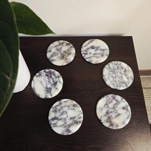 Round Designer Marble Coaster <b>Table</b> Mats Perfect For <b>Table</b> <b>Protection</b> From Heat Marks And Moisture Wholesale From India - Product Image 1