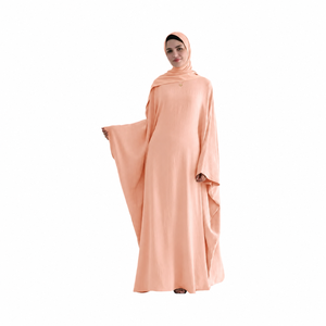 Premium Quality Anti-static Wrinkle Resistant Plus Size Loose Fit Modest <b>Abaya</b> Set for Women Maxi Length Full Sleeve - Product Image 1