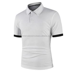 Chemise de golf pour homme à manches courtes, vintage, séchage rapide, en toile de coton/élasthanne, avec logo personnalisé, qualité OEM, en stock - Product Image 3